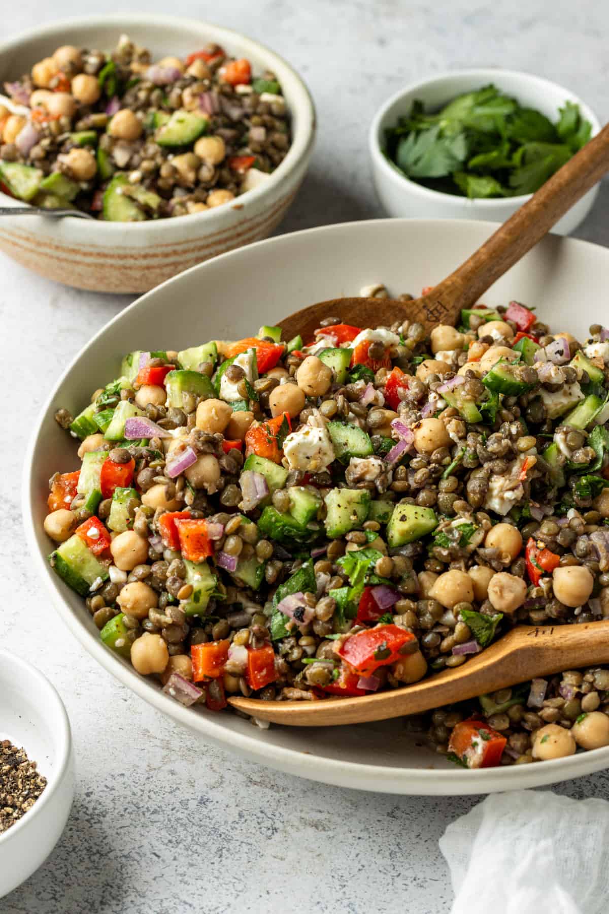 Lentil and Chickpea Salad