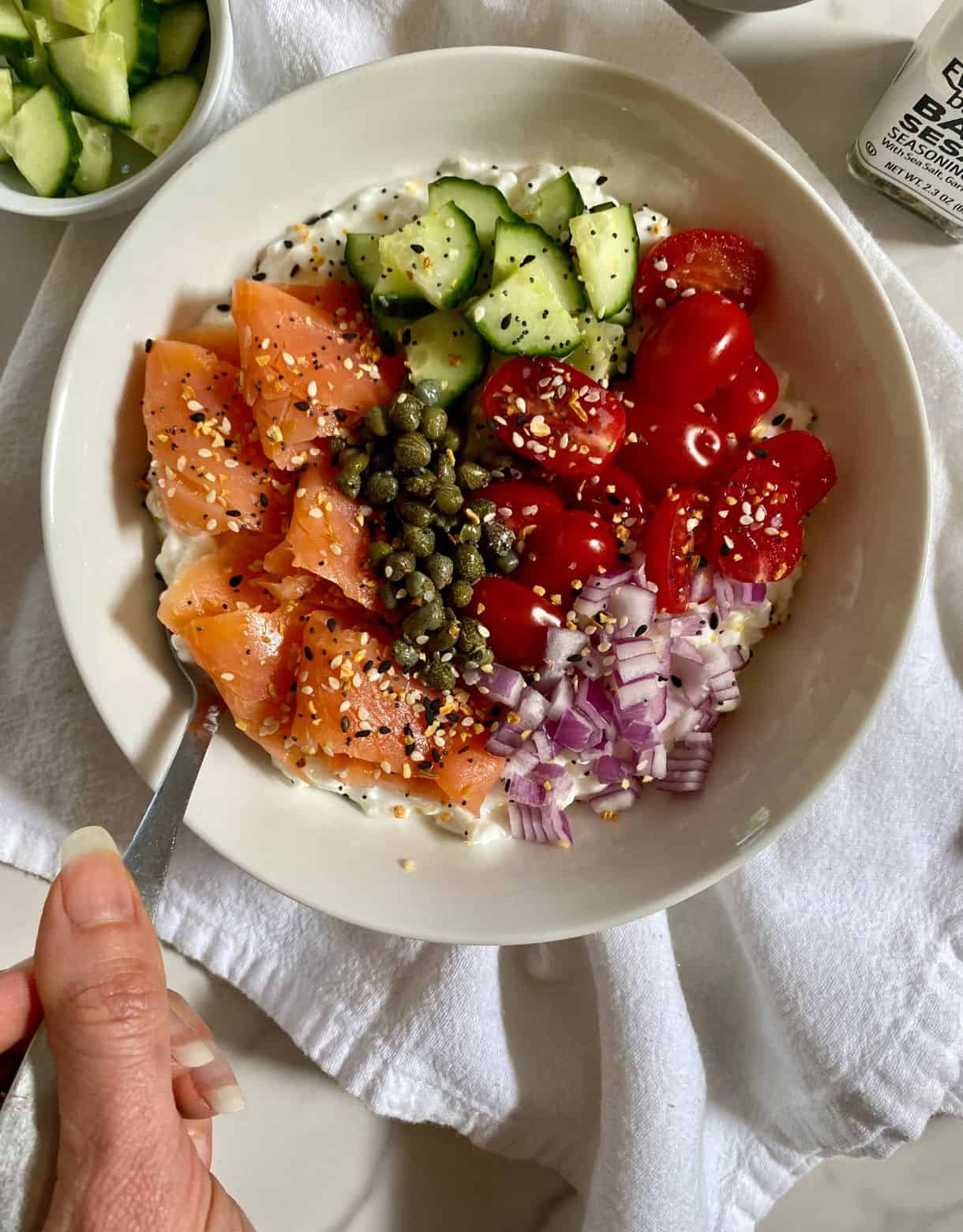 Savoury Cottage Cheese Bowl