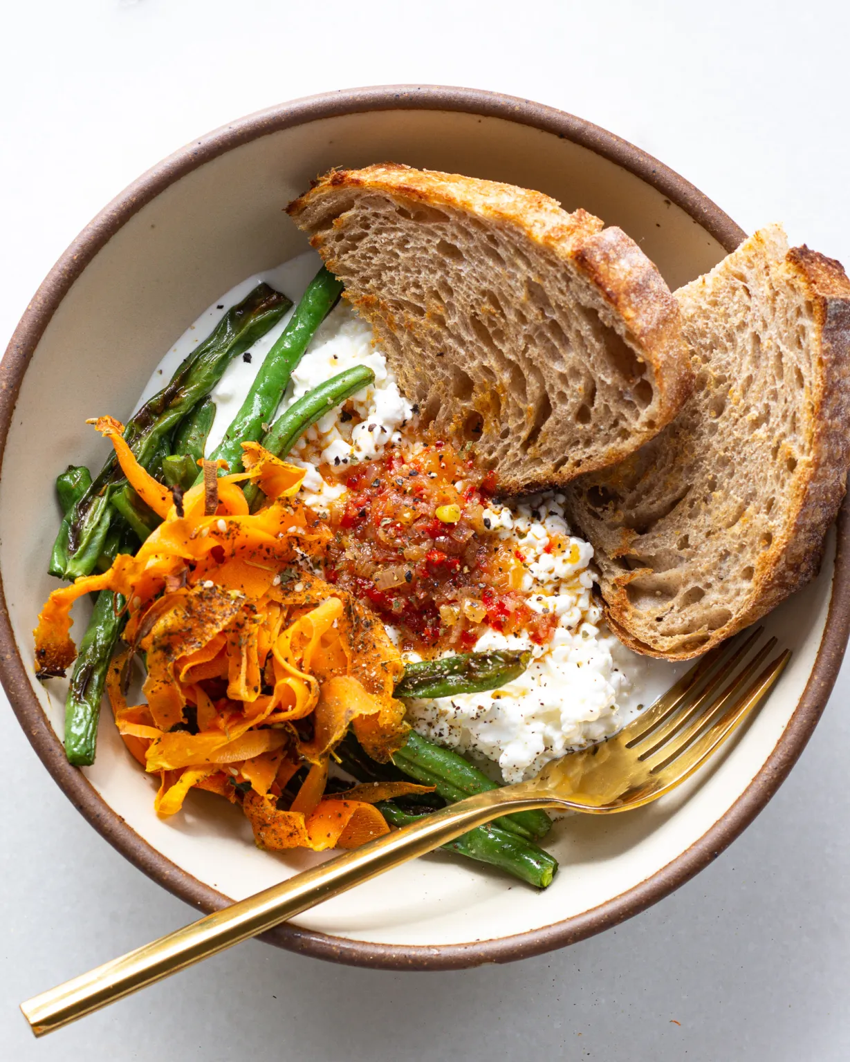 Spicy Cottage Cheese Rice Bowl