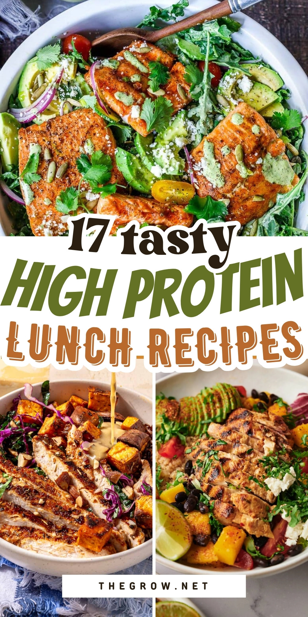 Tasty High-Protein Lunch Recipes-pin