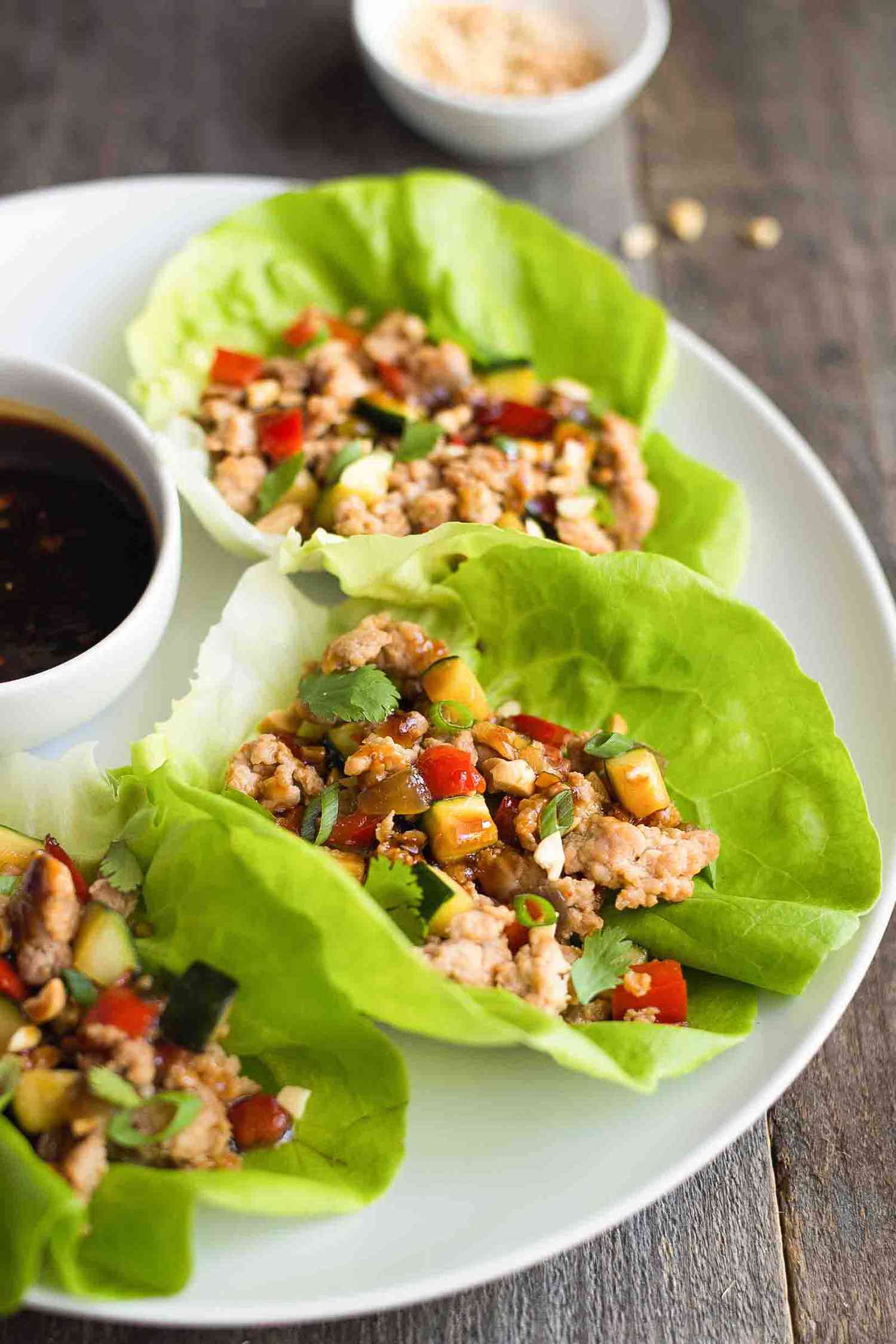 Teriyaki Chicken Lettuce Bowls