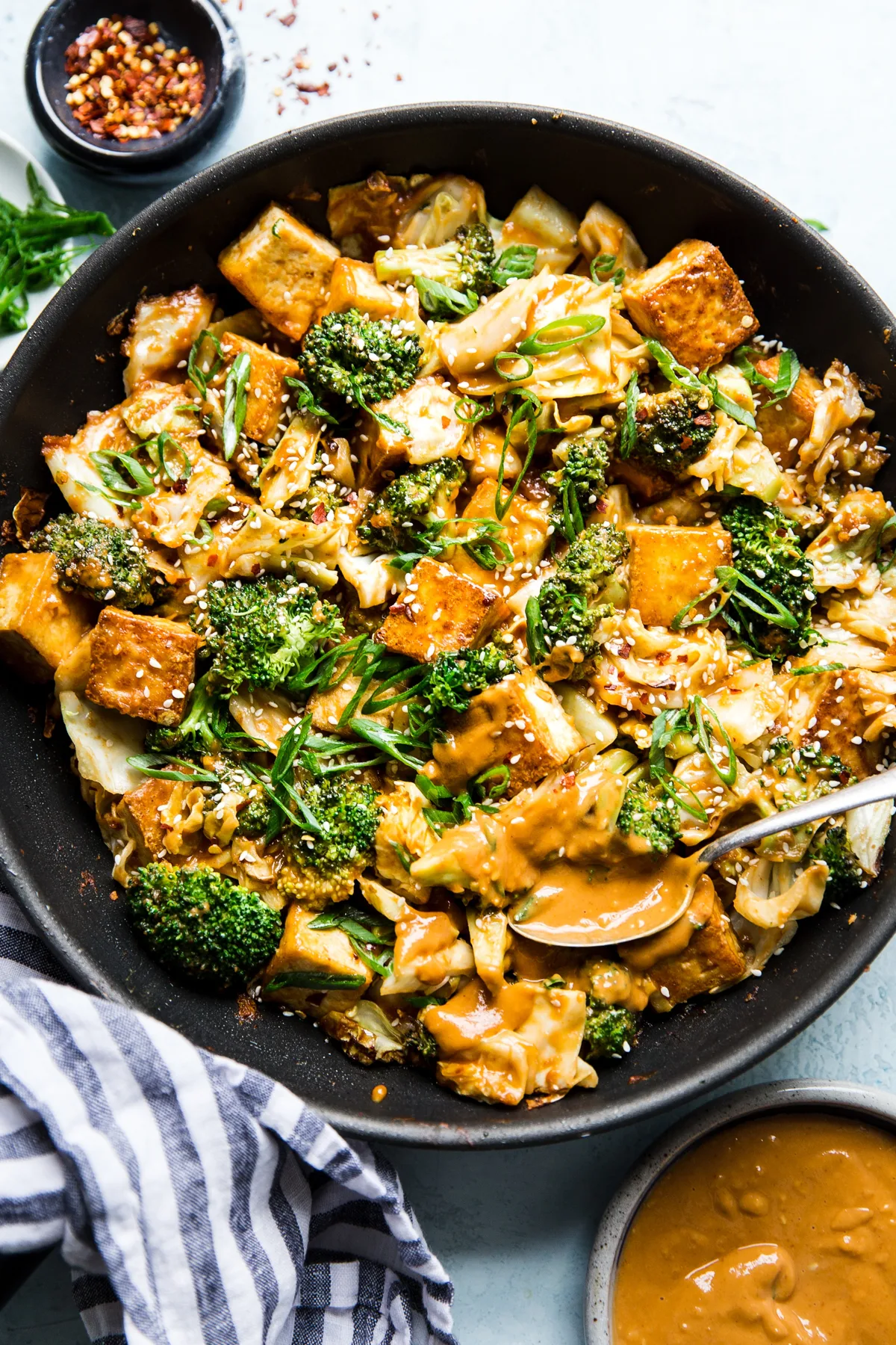 Tofu and Peanut Stir-Fry