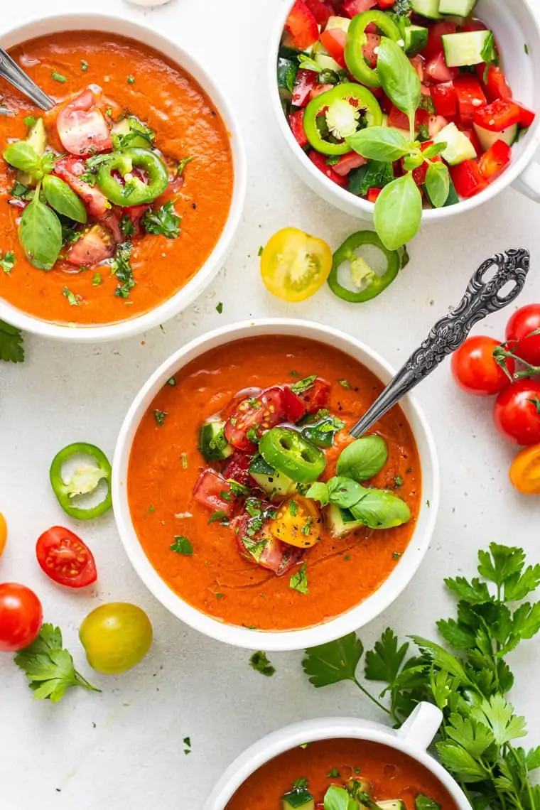 Tomato Basil Gazpacho