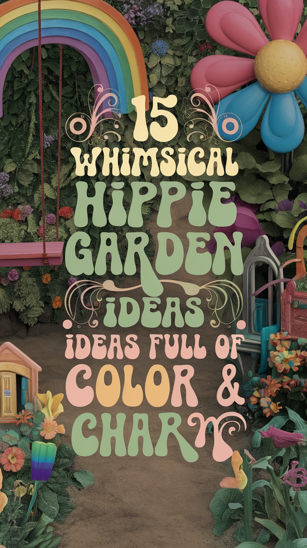 Whimsical Hippie Garden Ideas Full of Color & Charm-pin
