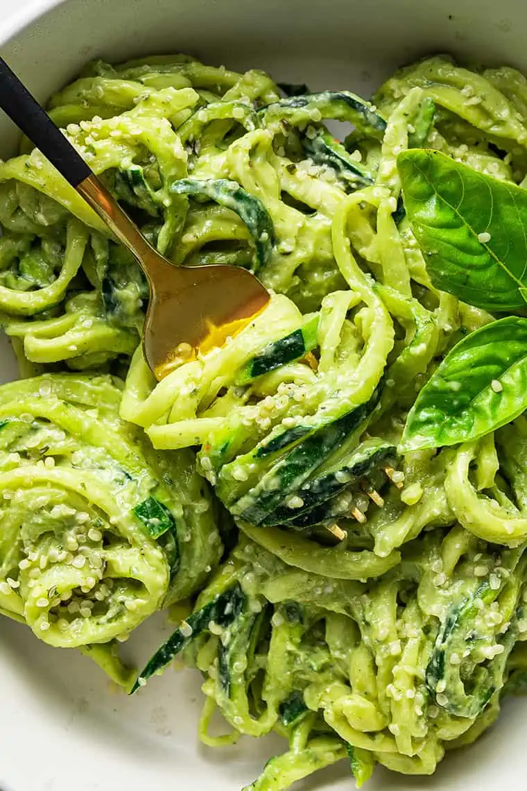 Zucchini Noodles with Pesto