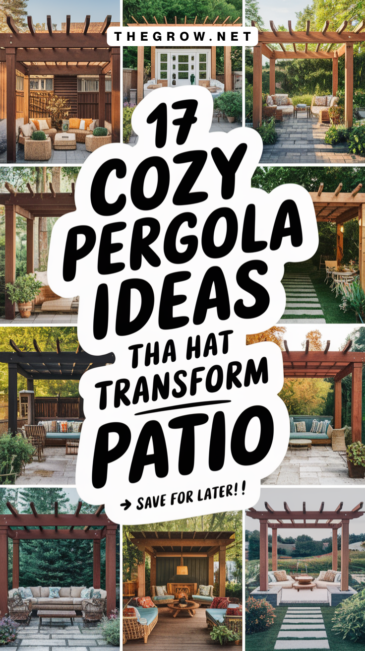 Cozy Pergola Ideas That Transform Any Patio-pin
