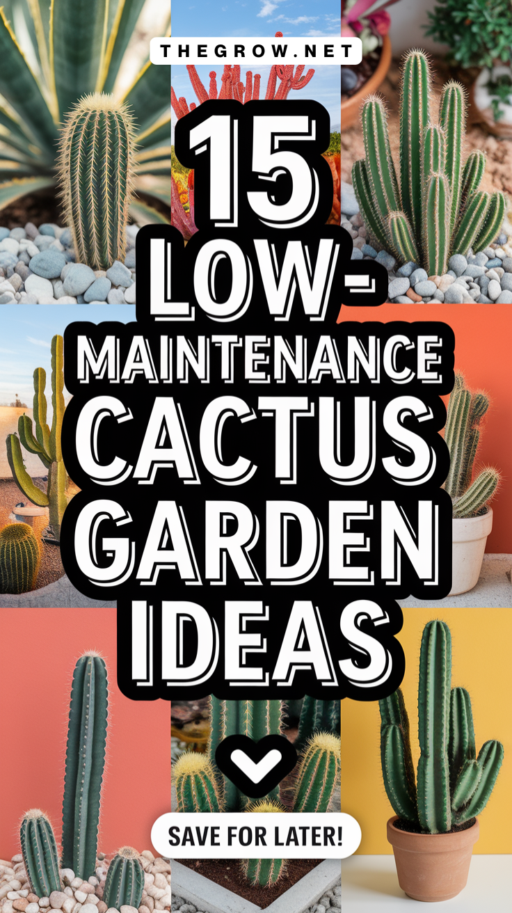 Low-Maintenance Cactus Garden Ideas