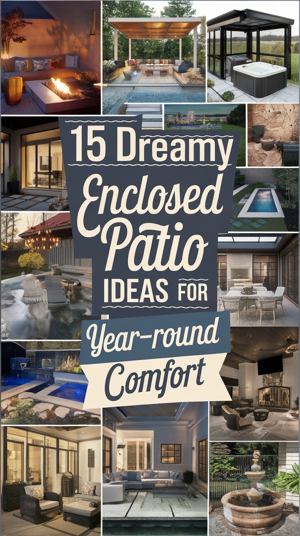 Dreamy Enclosed Patio Ideas for Year-Round Comfort