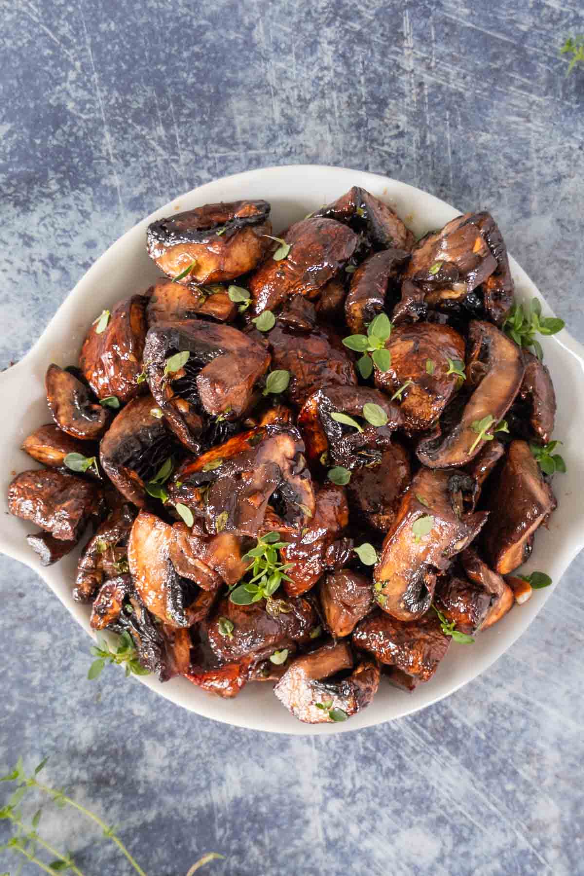 Balsamic Roasted Chestnut Mushrooms