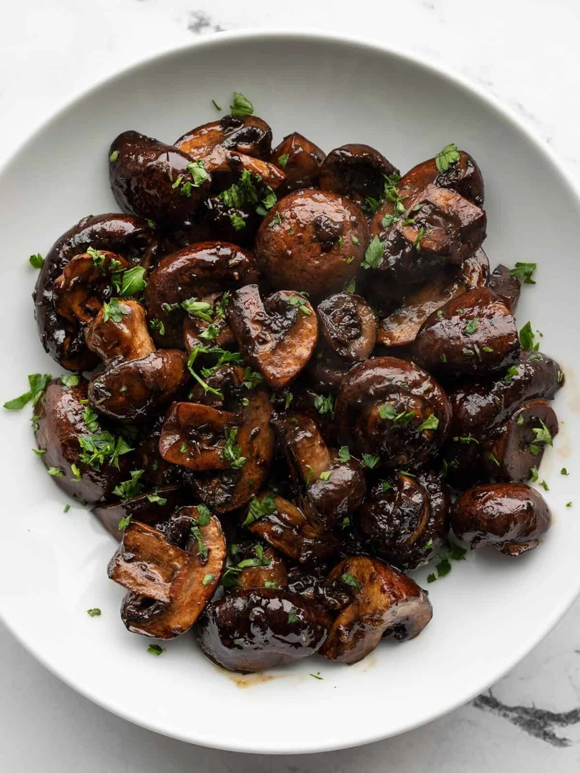 Balsamic Roasted Cremini Mushrooms