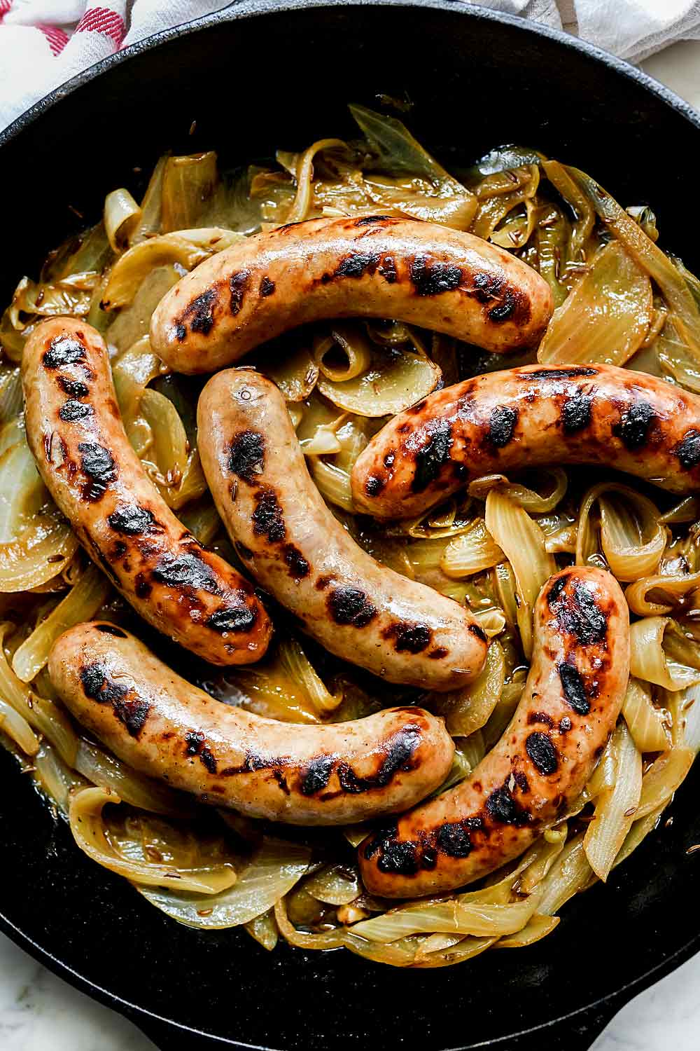 Beer Brats with Onions