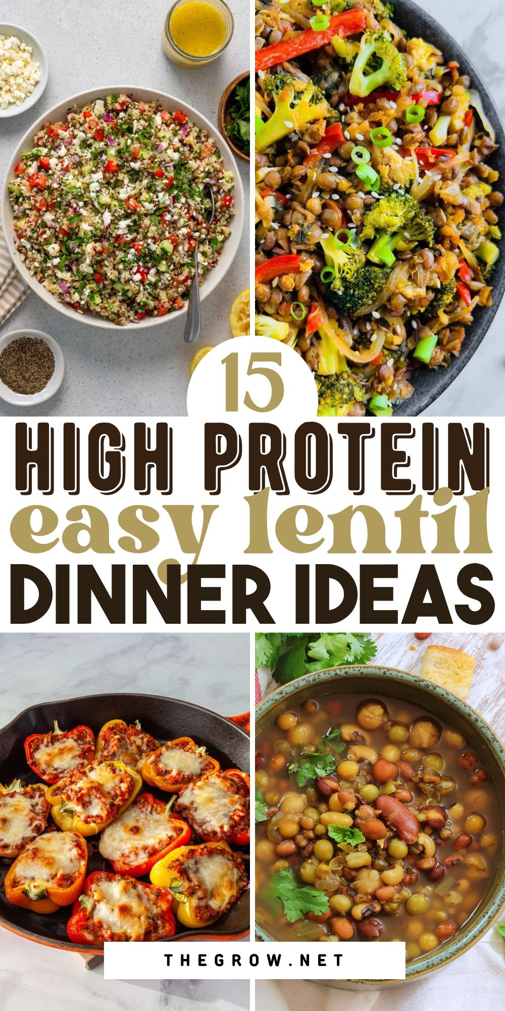 Best High Protein Lentil Recipes-pin