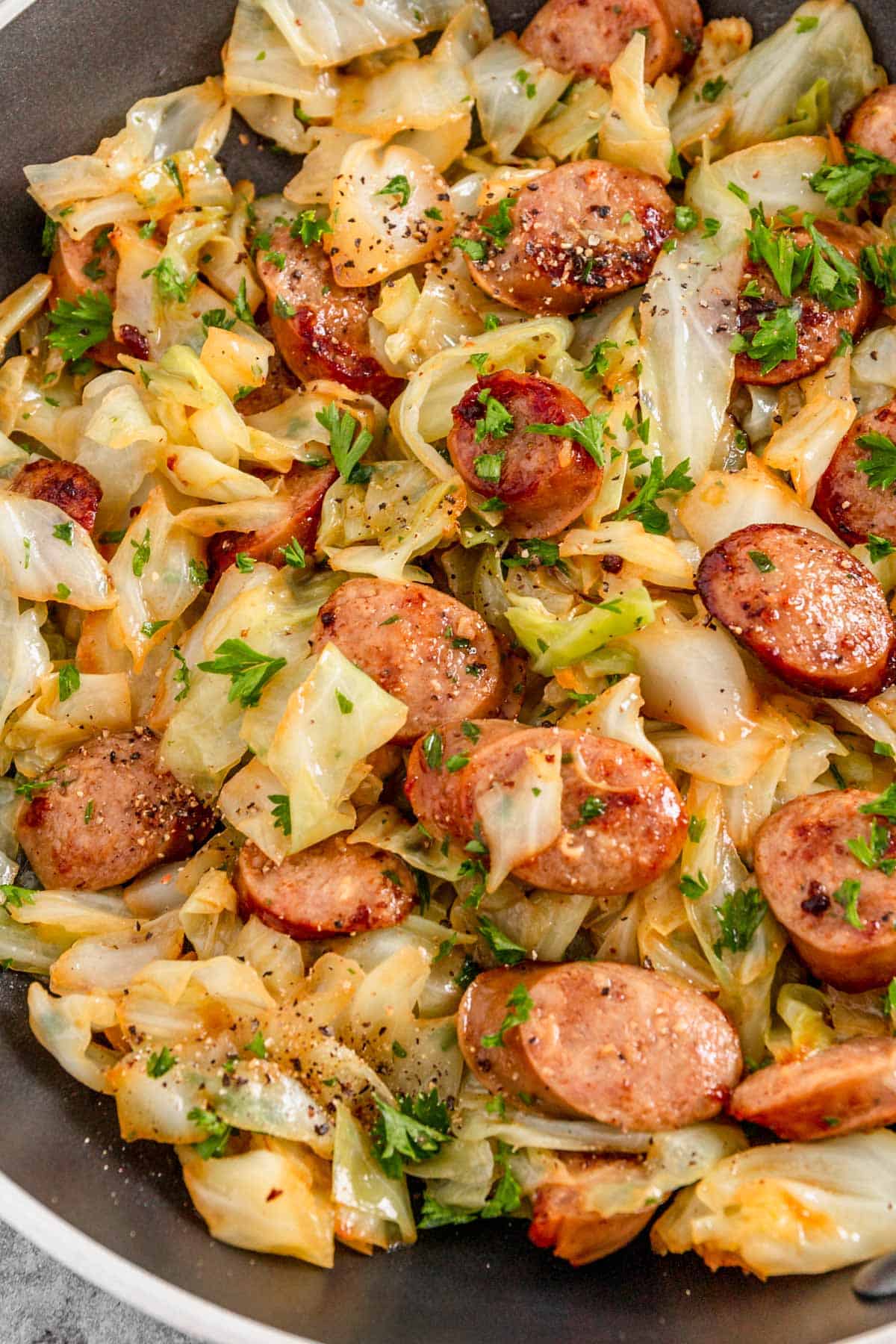 Bratwurst and Cabbage Stir-Fry