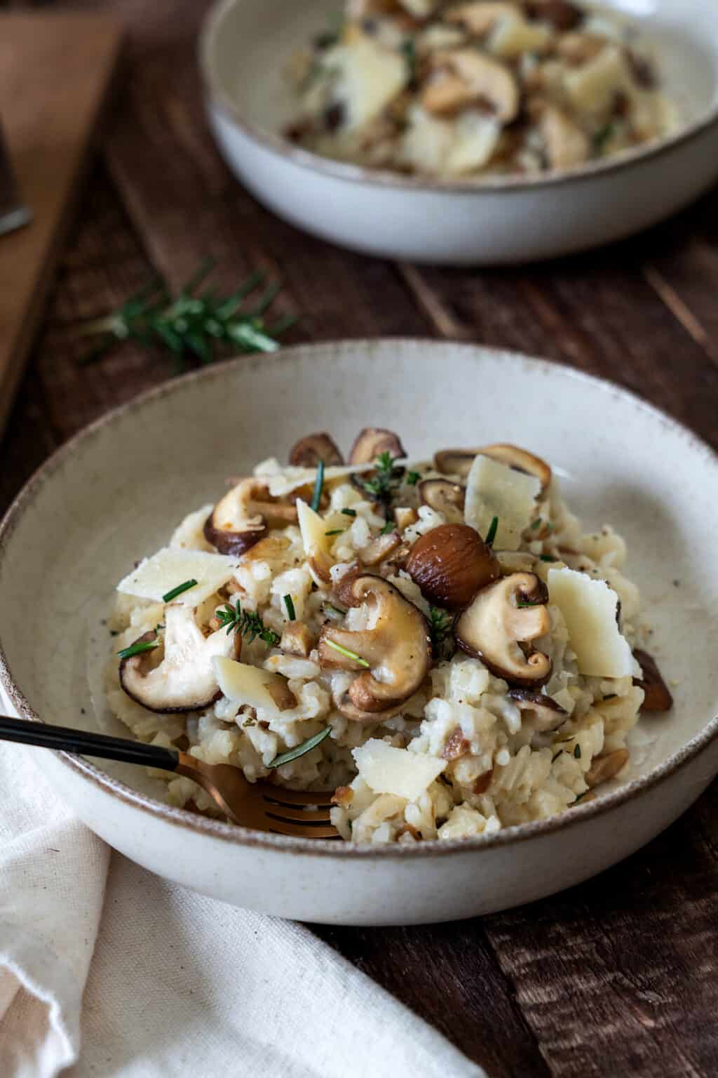 Chestnut Mushroom Risotto