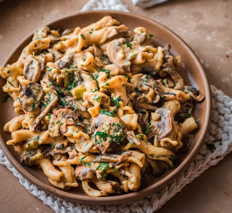 Chestnut Mushroom Stroganoff