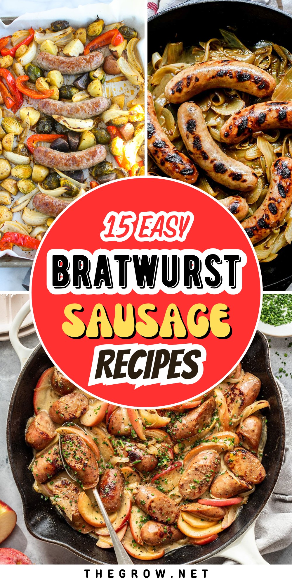 Delicious Bratwurst Sausage Recipes-pin
