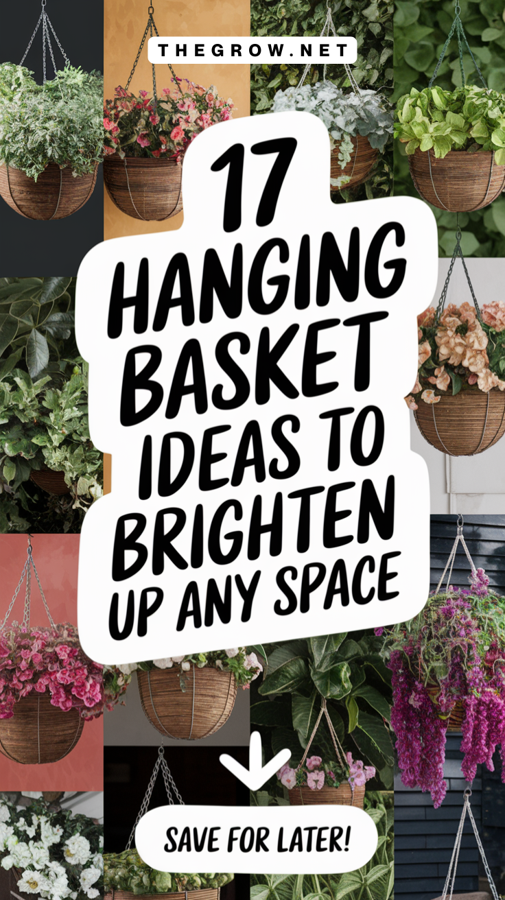 Hanging Basket Ideas to Brighten Up Any Space-pin