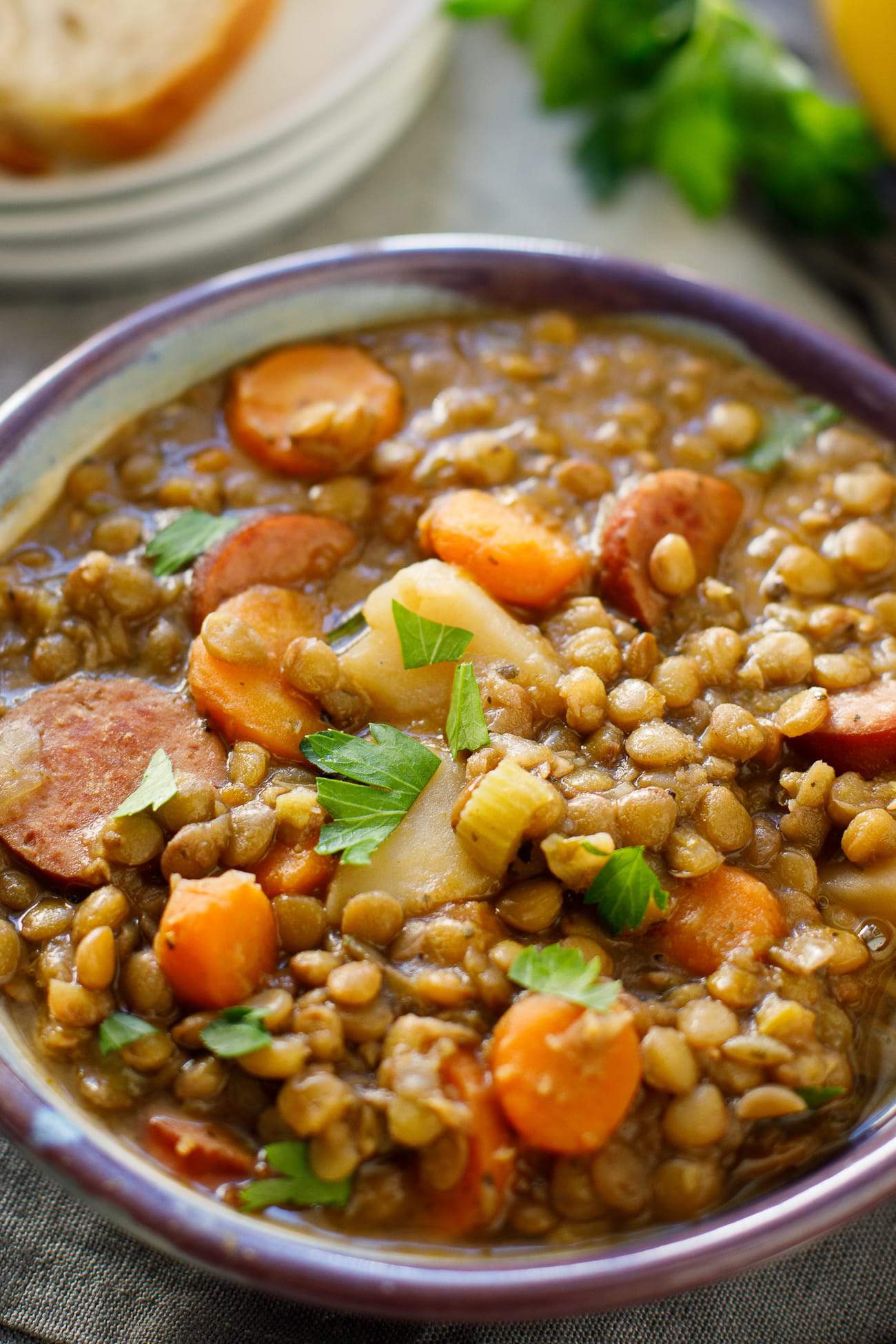 Kielbasa and Lentil Stew