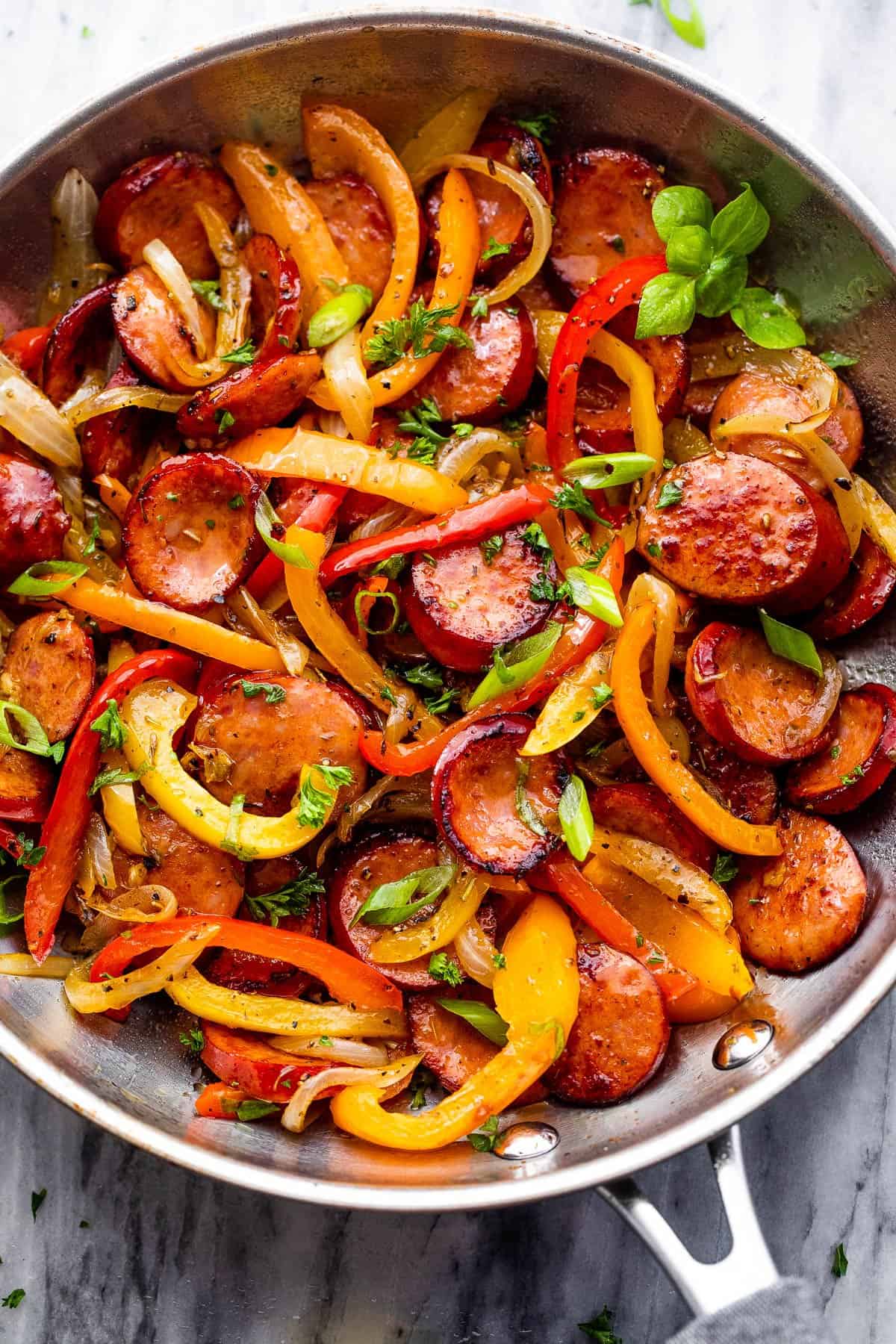Kielbasa and Peppers Stir-Fry