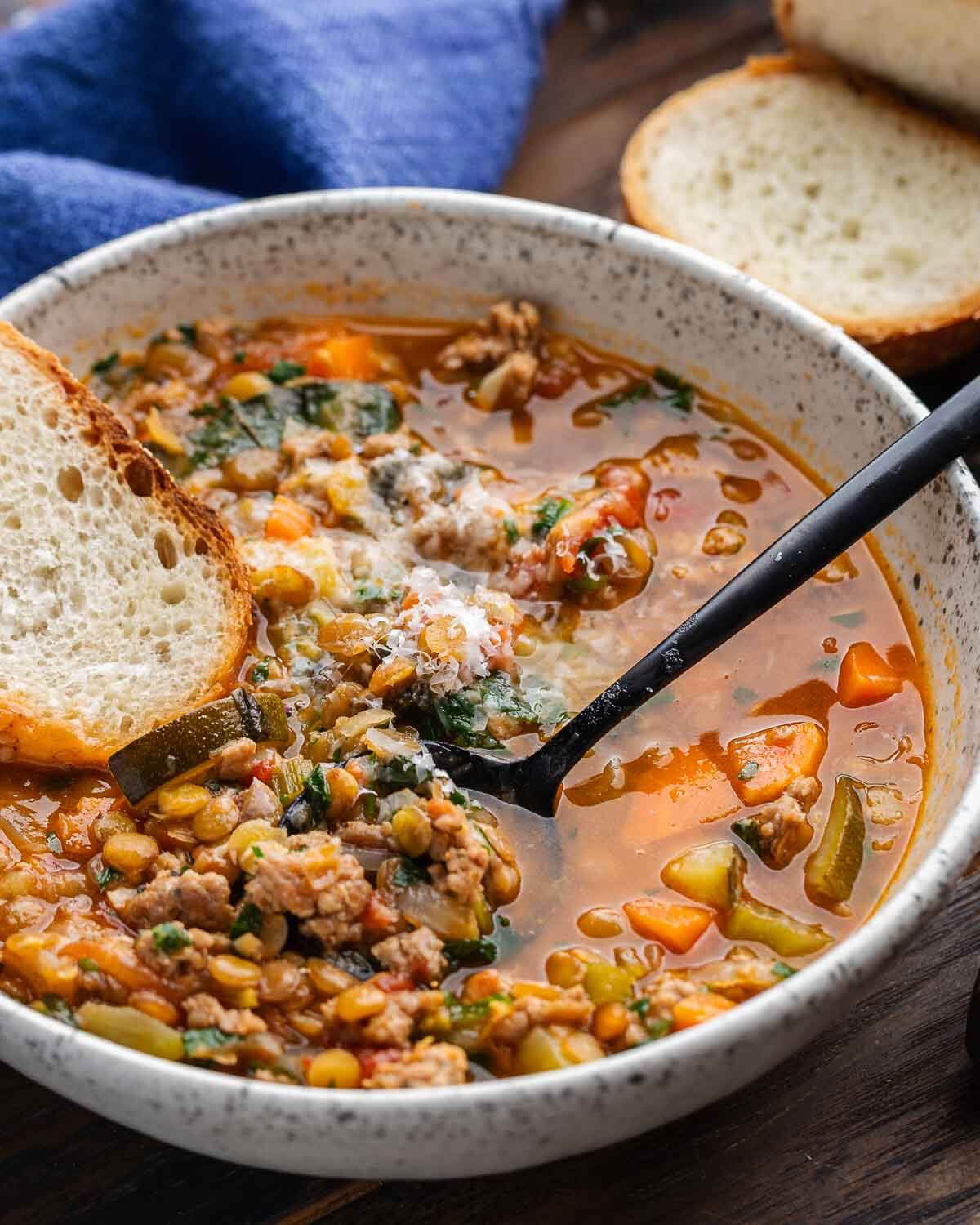 Lentil and Sausage Soup
