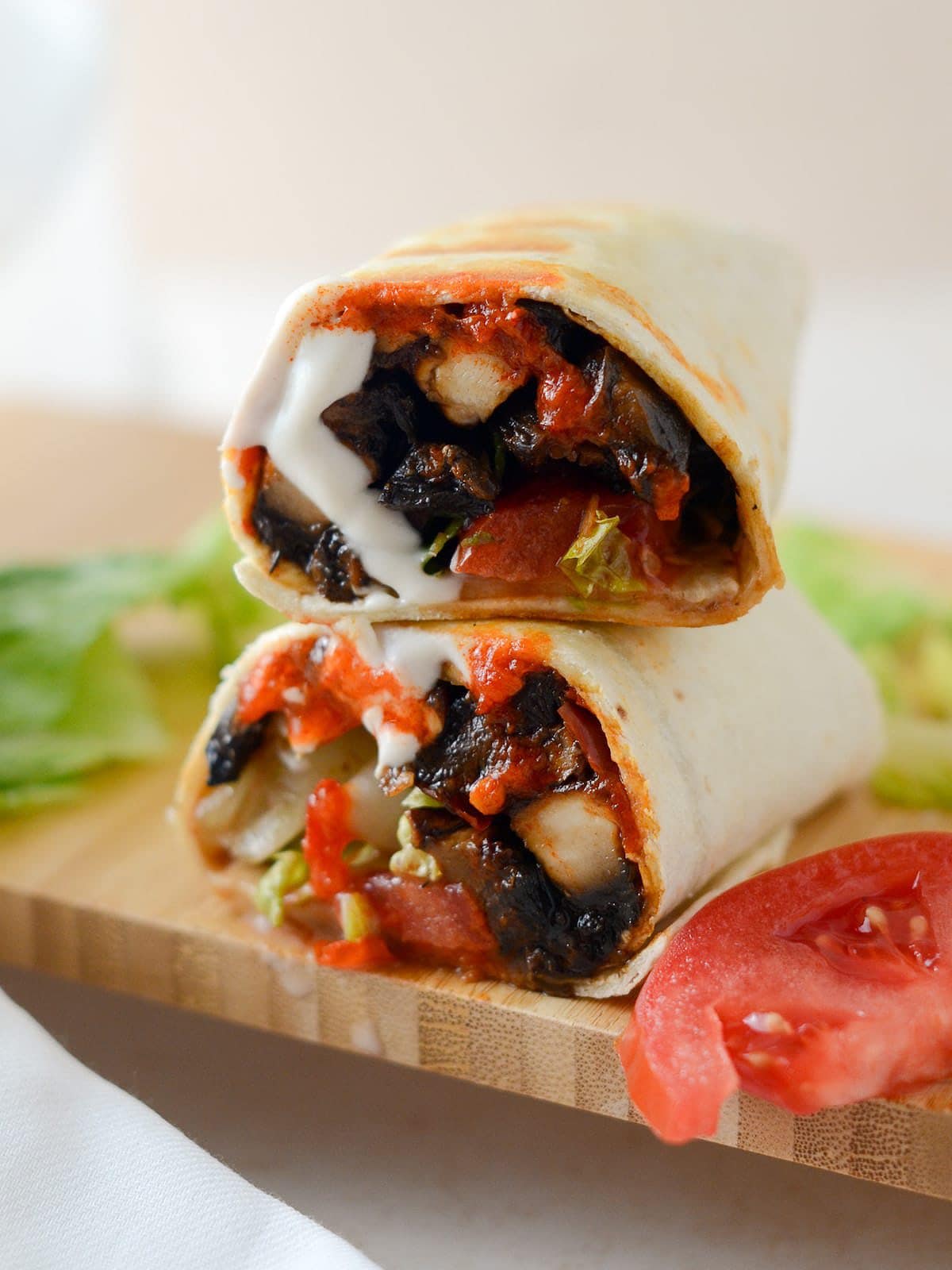 Portobello Mushroom Wraps