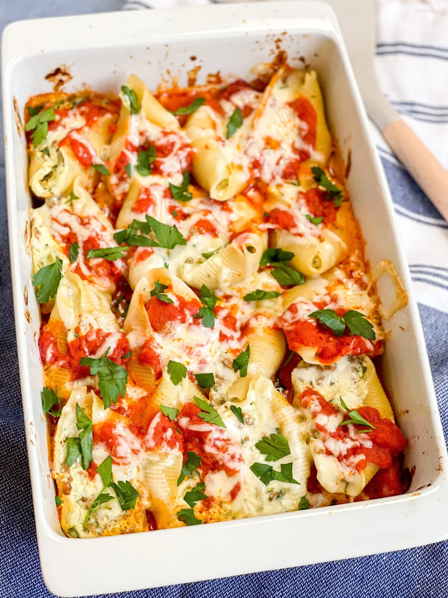 Sausage and Spinach Stuffed Shells