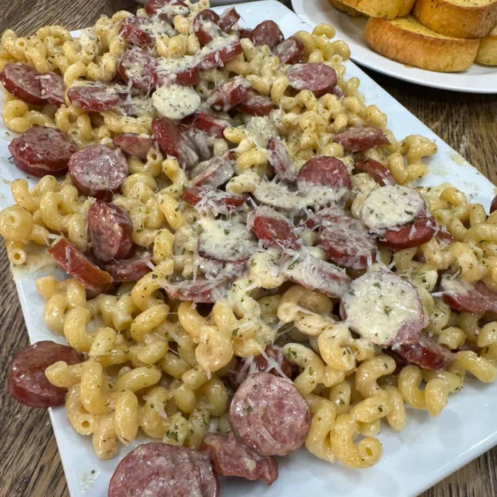 Smoked Sausage Alfredo Pasta