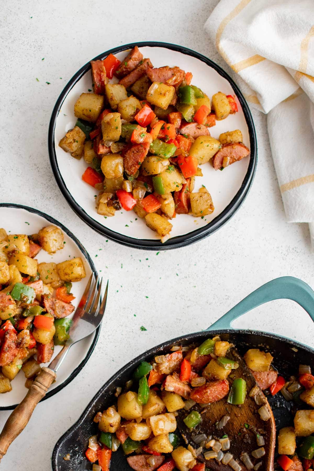 Smoked Sausage Breakfast Hash