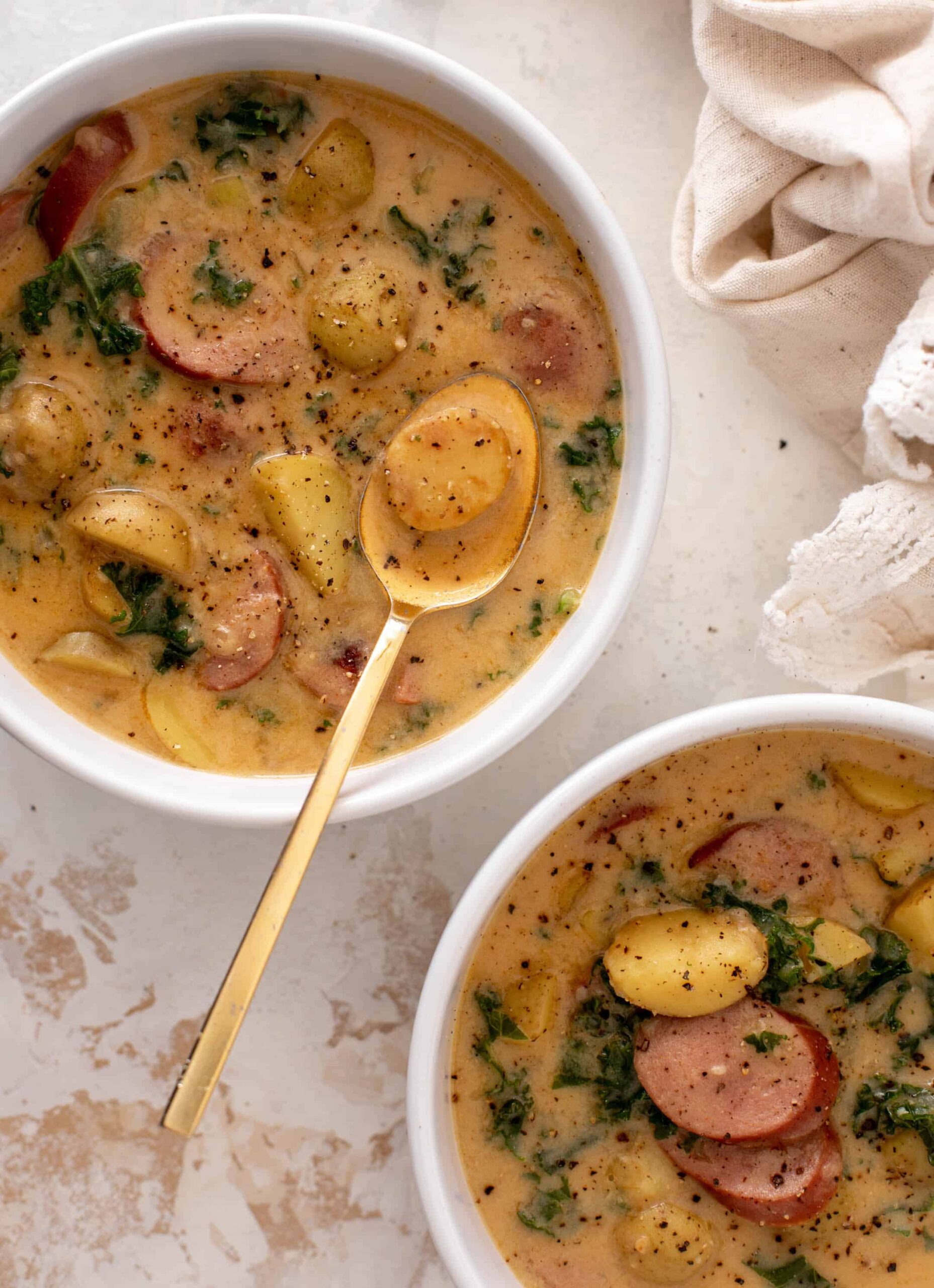 Smoked Sausage Potato Soup
