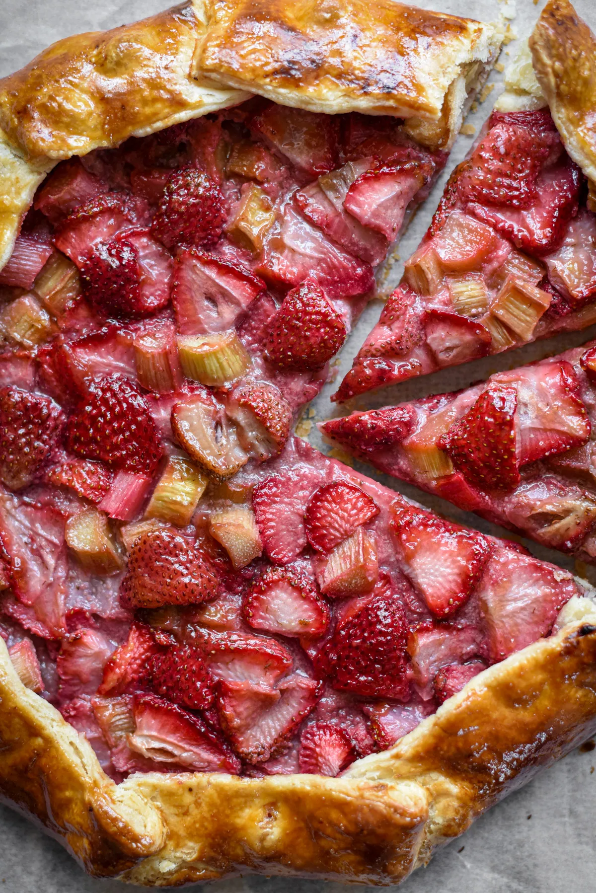 Strawberry Rhubarb Galette