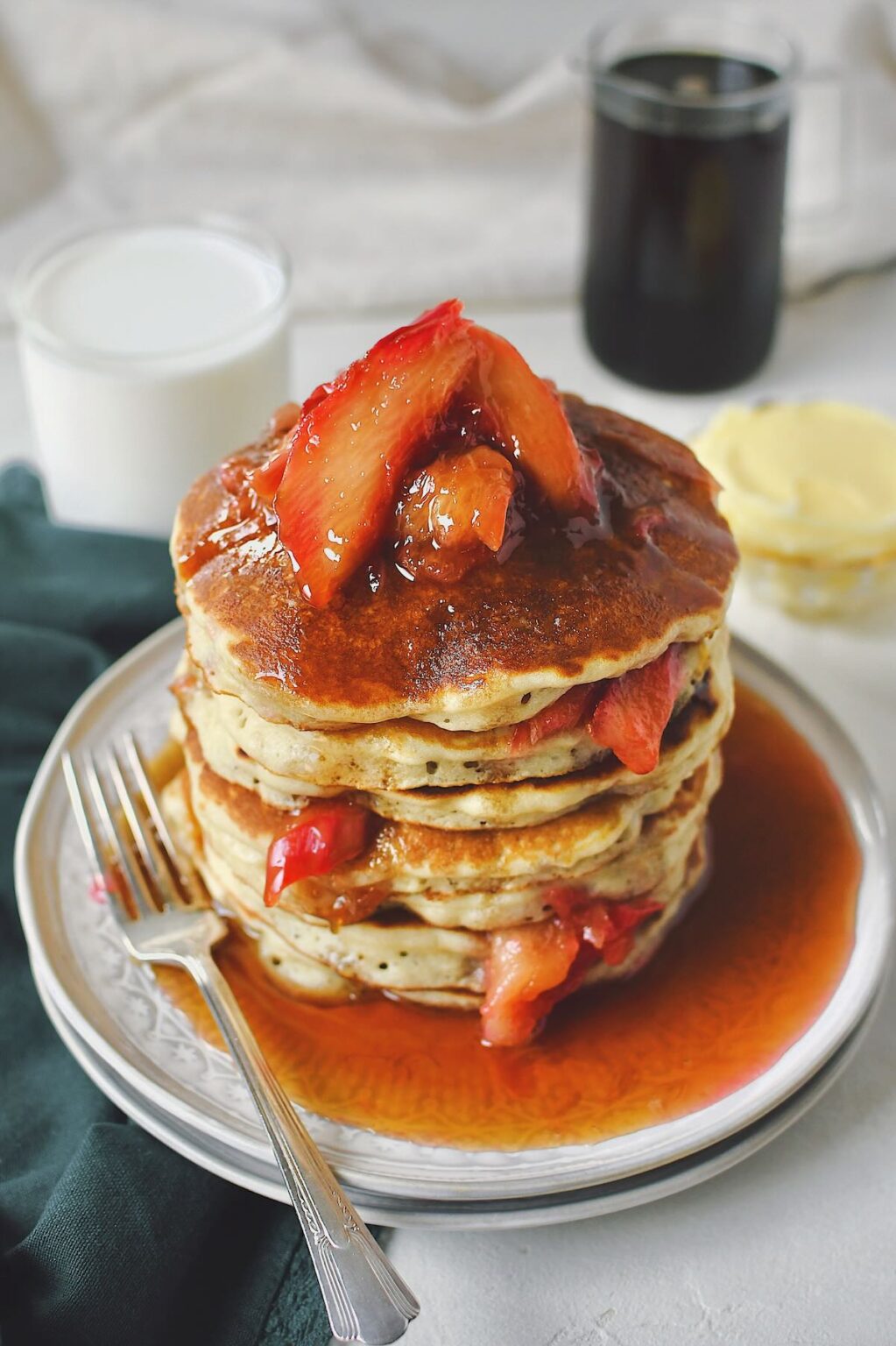 Strawberry Rhubarb Pancake Topping