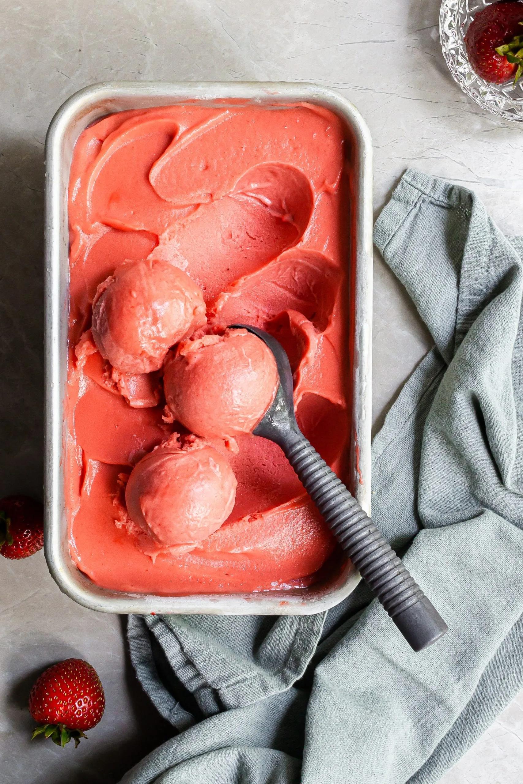 Strawberry Rhubarb Sorbet