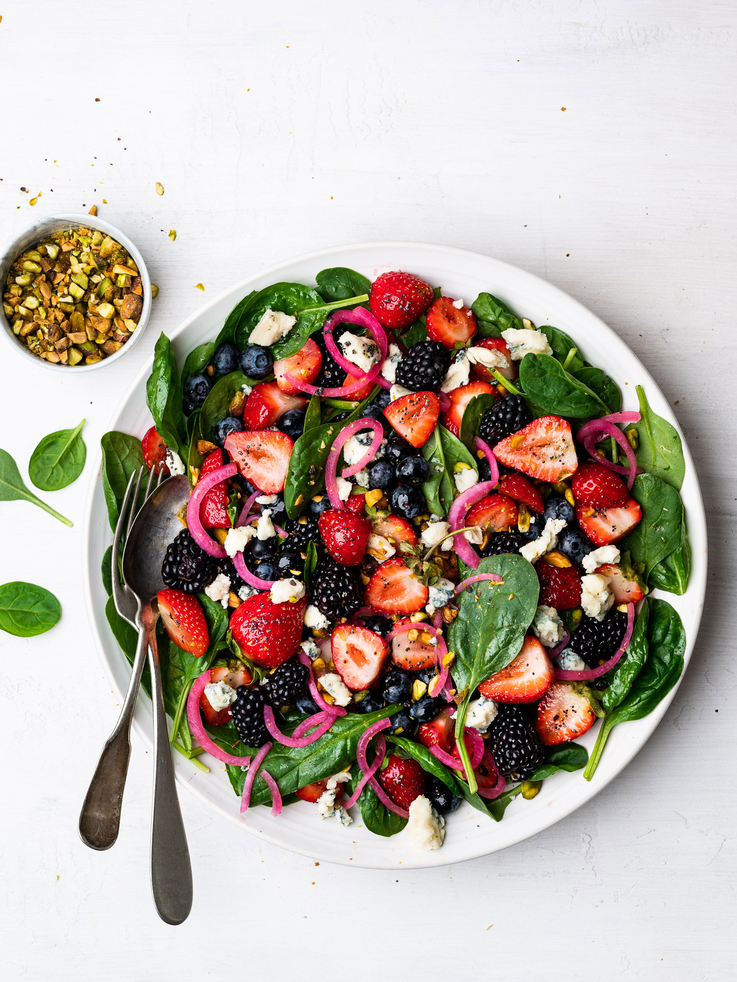Berry Spinach Salad with Poppy Seed Dressing