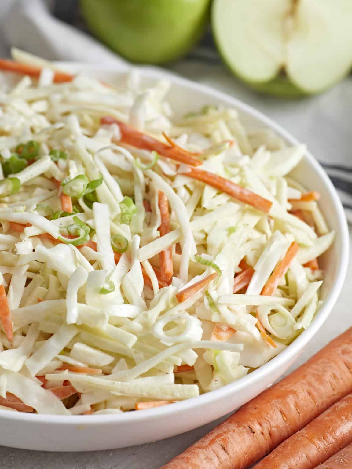 Coleslaw with Apple and Carrot