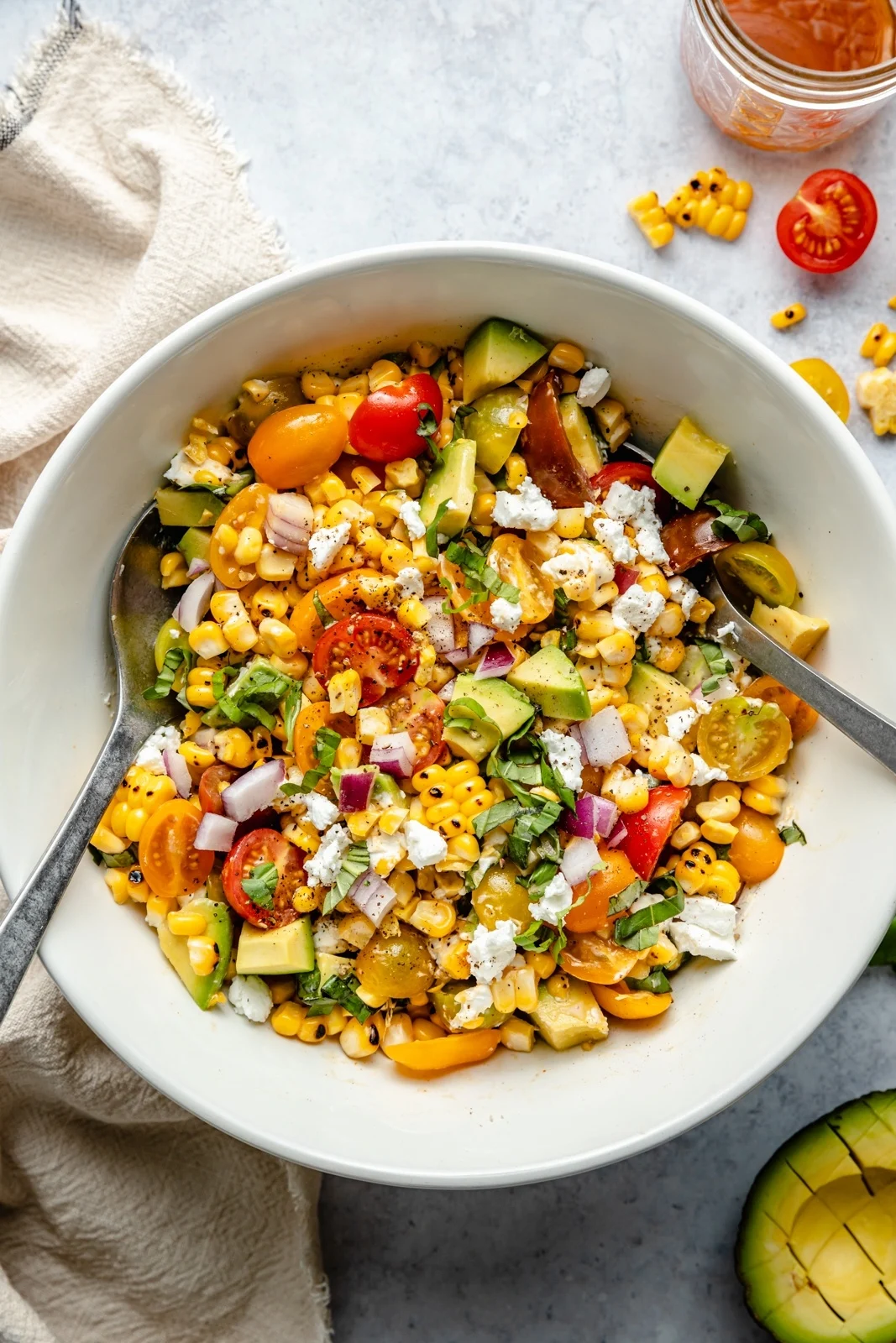Grilled Corn and Avocado Salad