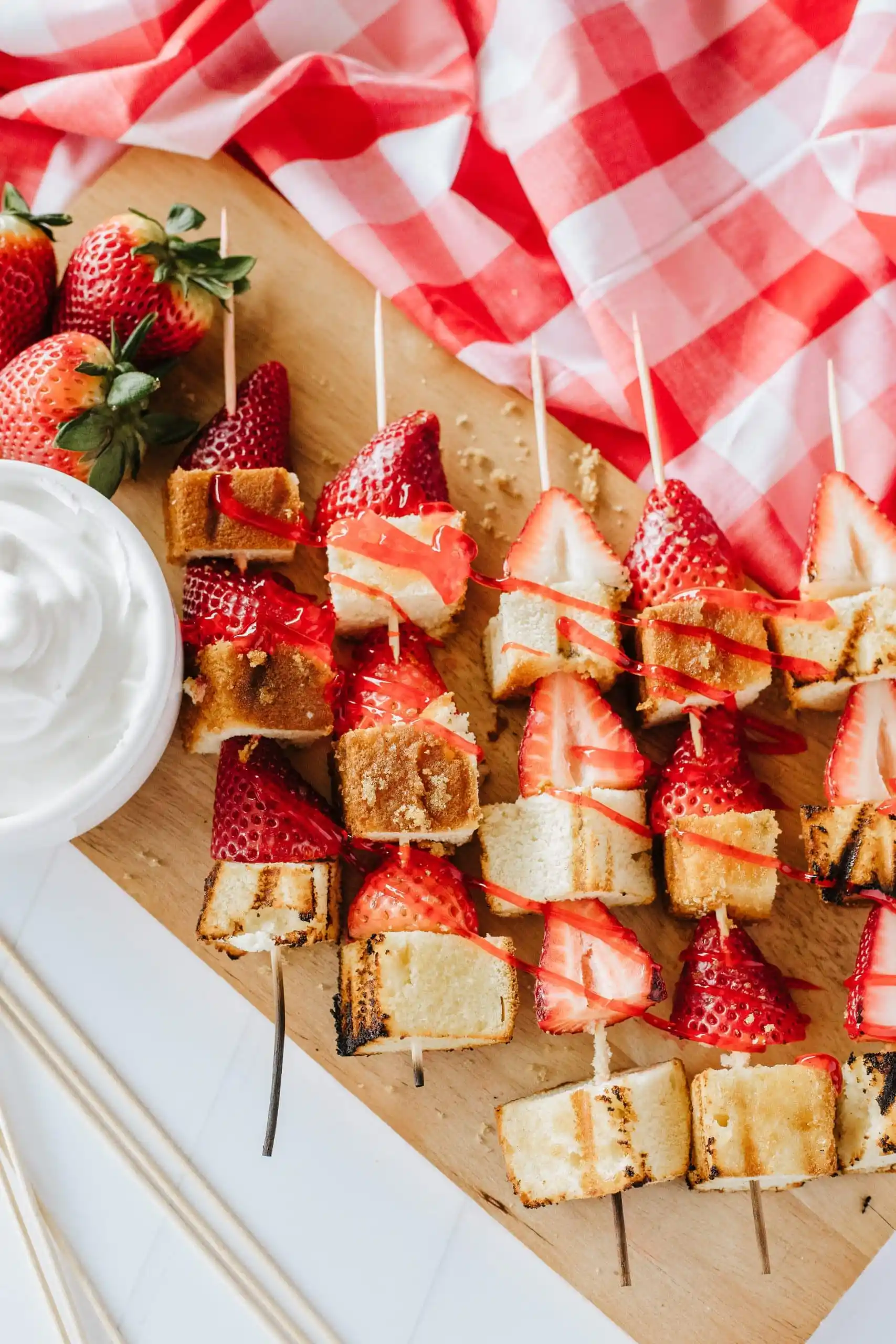 Strawberry Shortcake Skewers