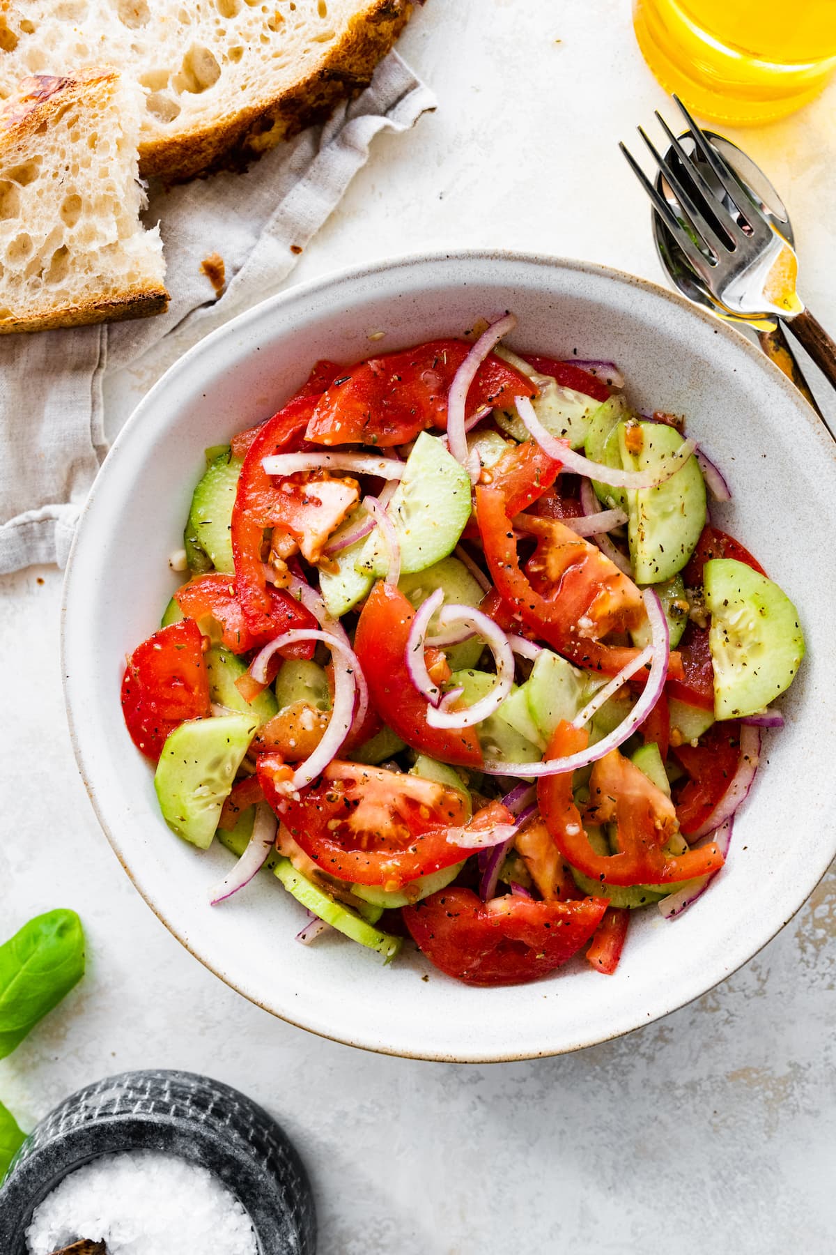 Tomato Cucumber Red Onion Salad