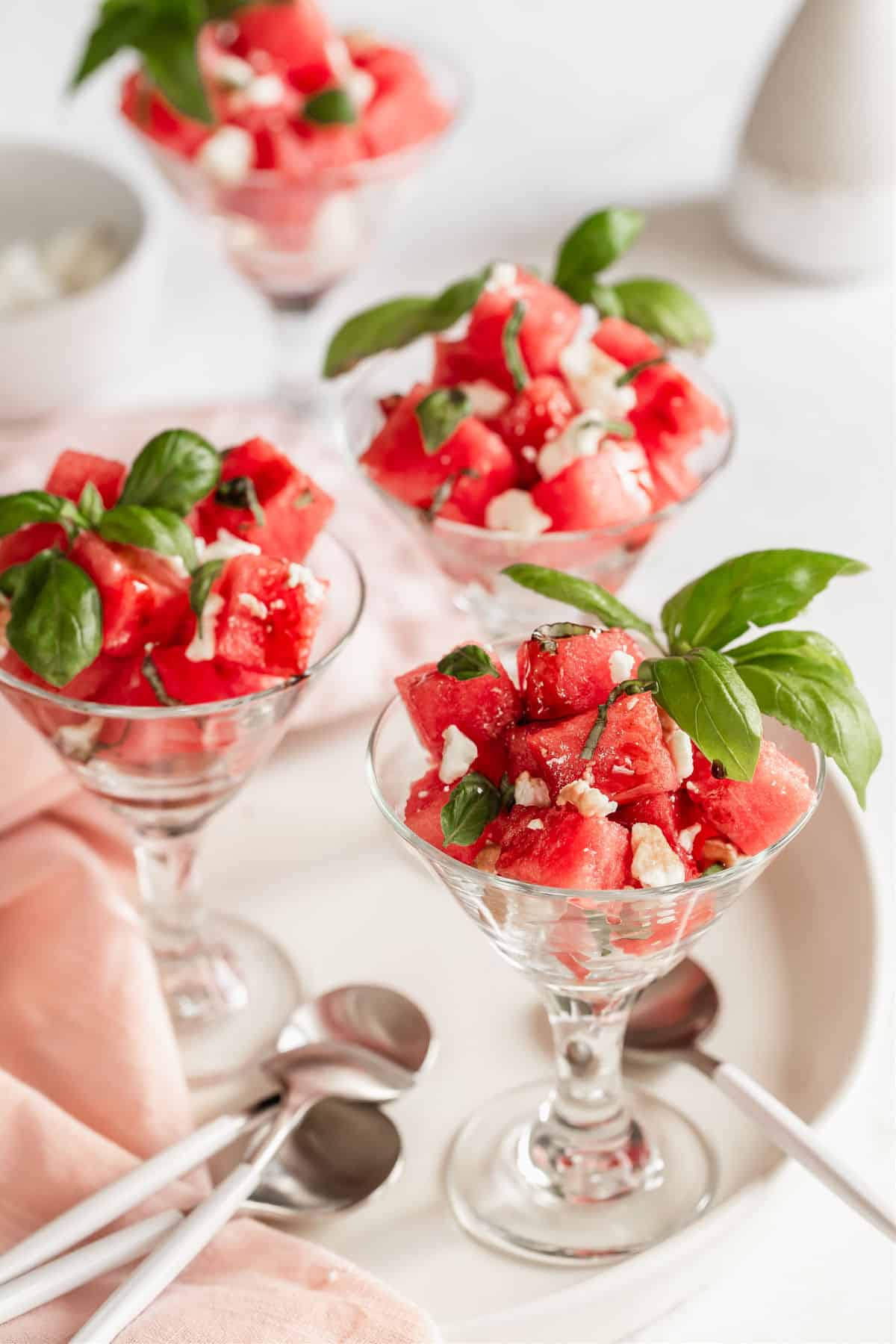Watermelon Feta Salad Cups