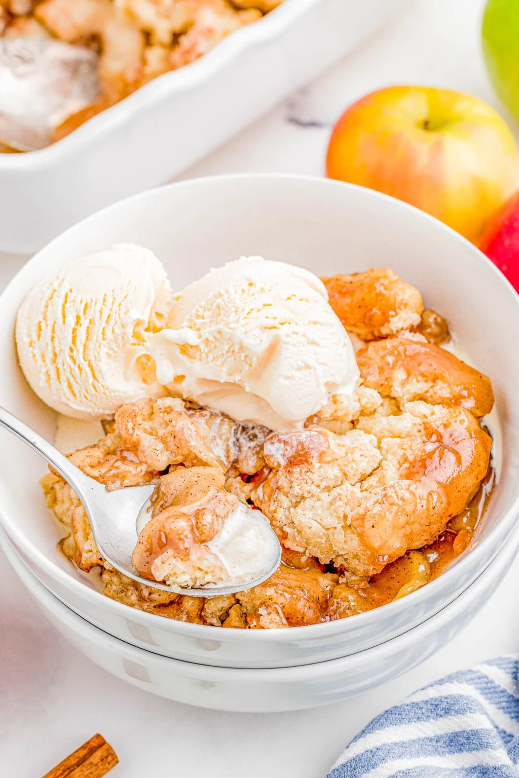 Apple Cobbler with Biscuit Topping
