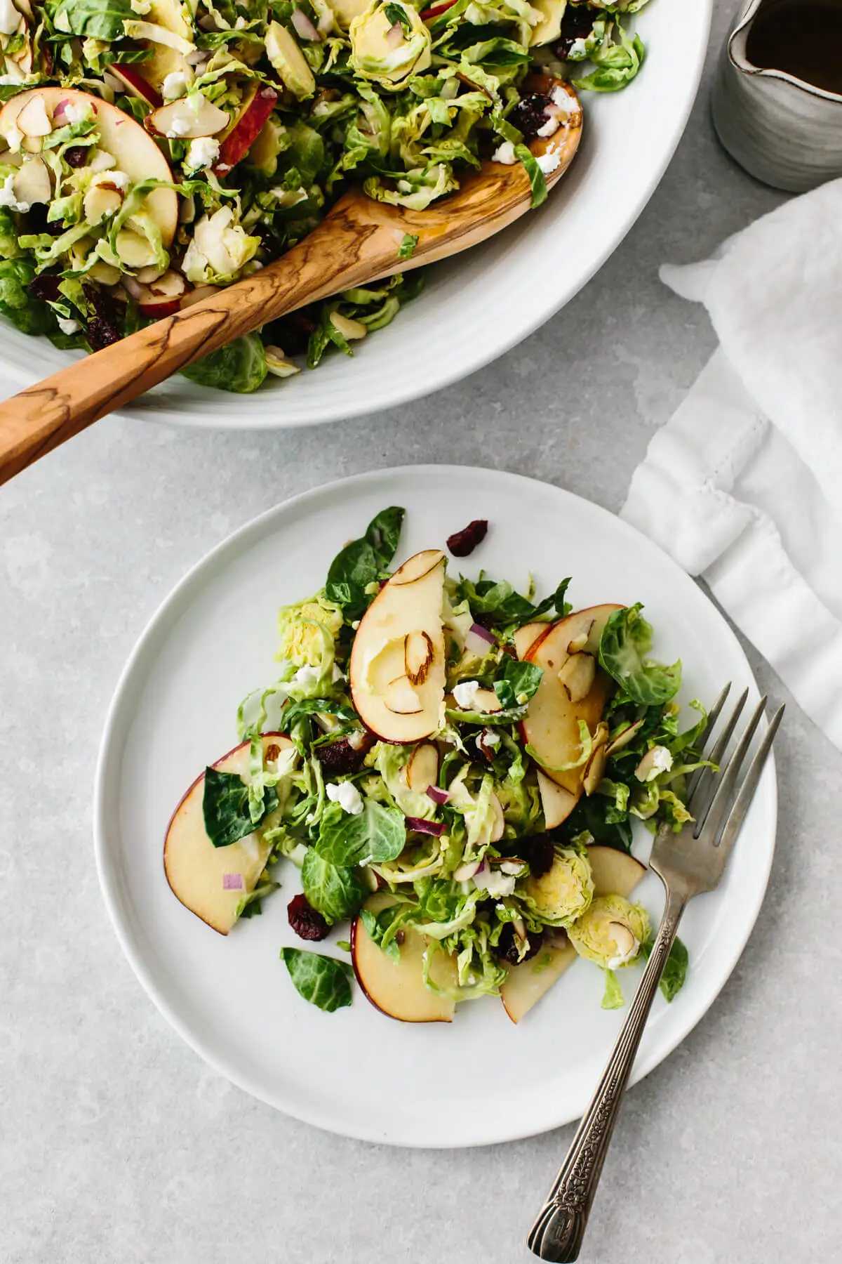 Apple Cranberry Brussels Sprout Salad