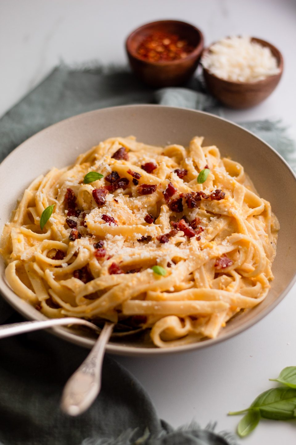 Butternut Squash Alfredo Pasta