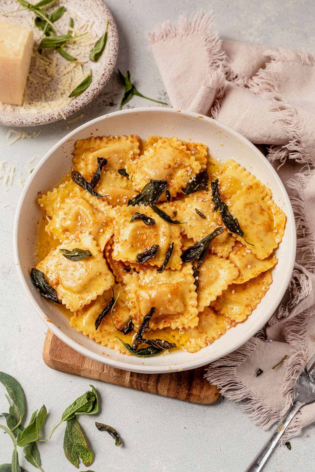 Butternut Squash Ravioli with Sage Butter