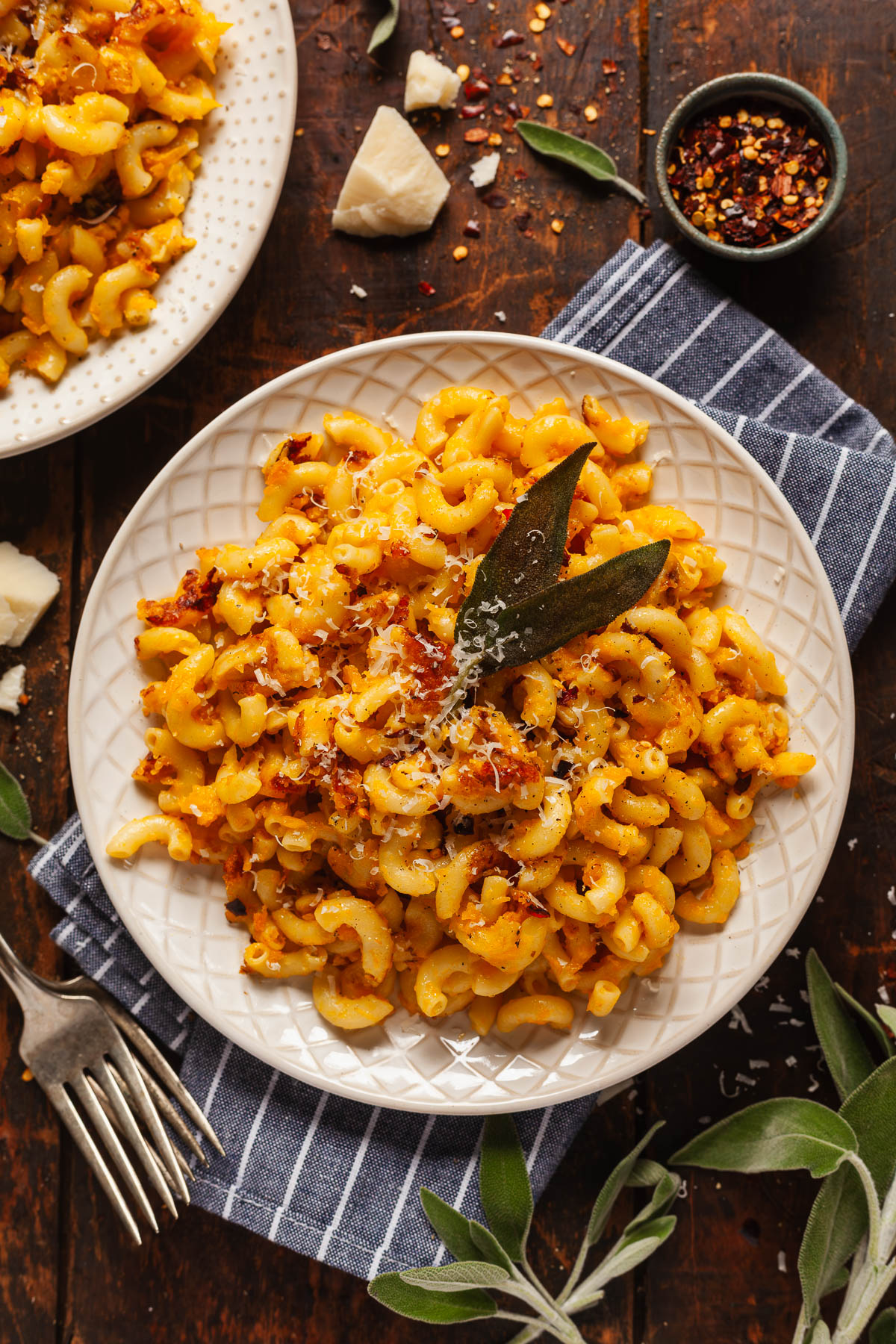 Butternut Squash and Blue Cheese Pasta