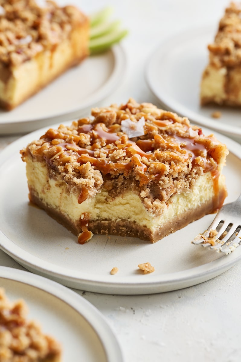 Caramel Apple Cheesecake Bars