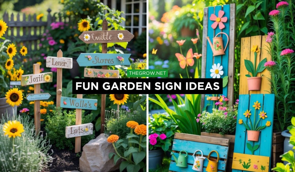 Fun Garden Sign Ideas