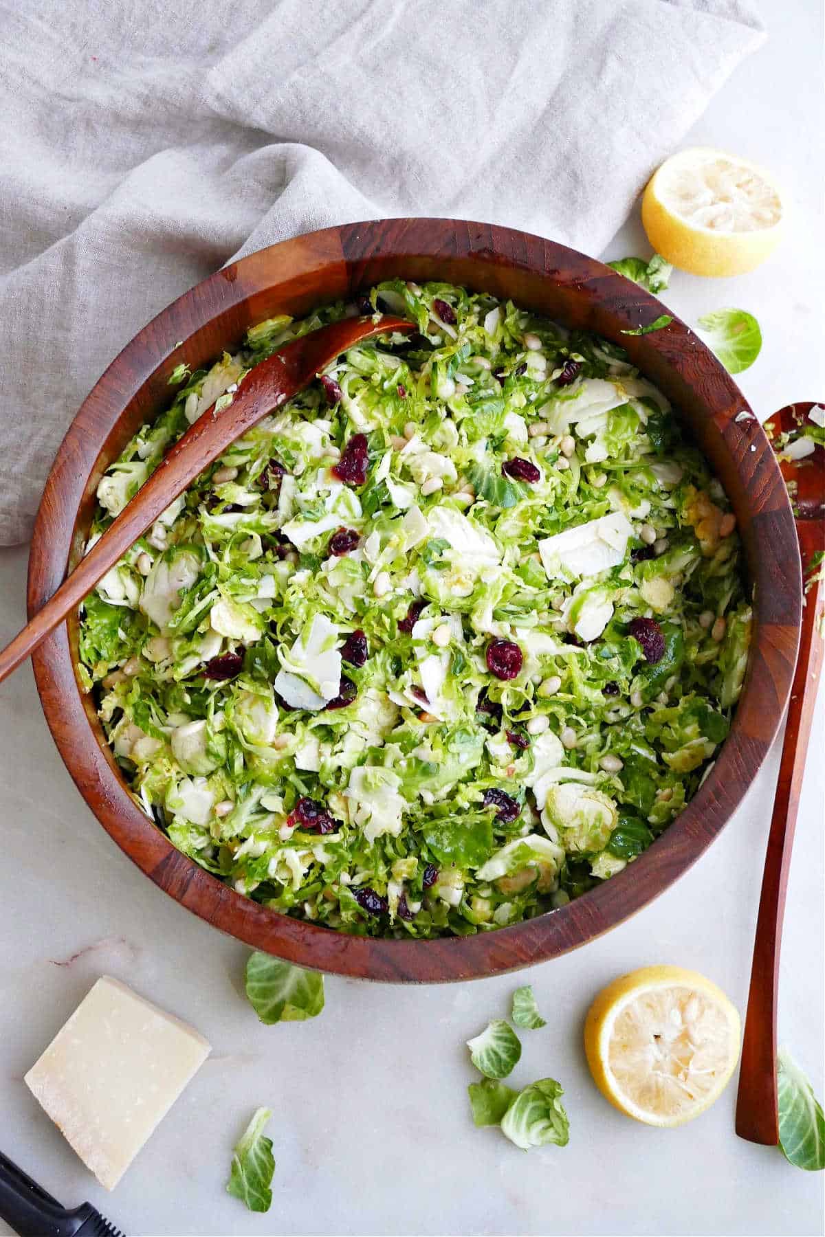 Parmesan Brussels Sprout Salad