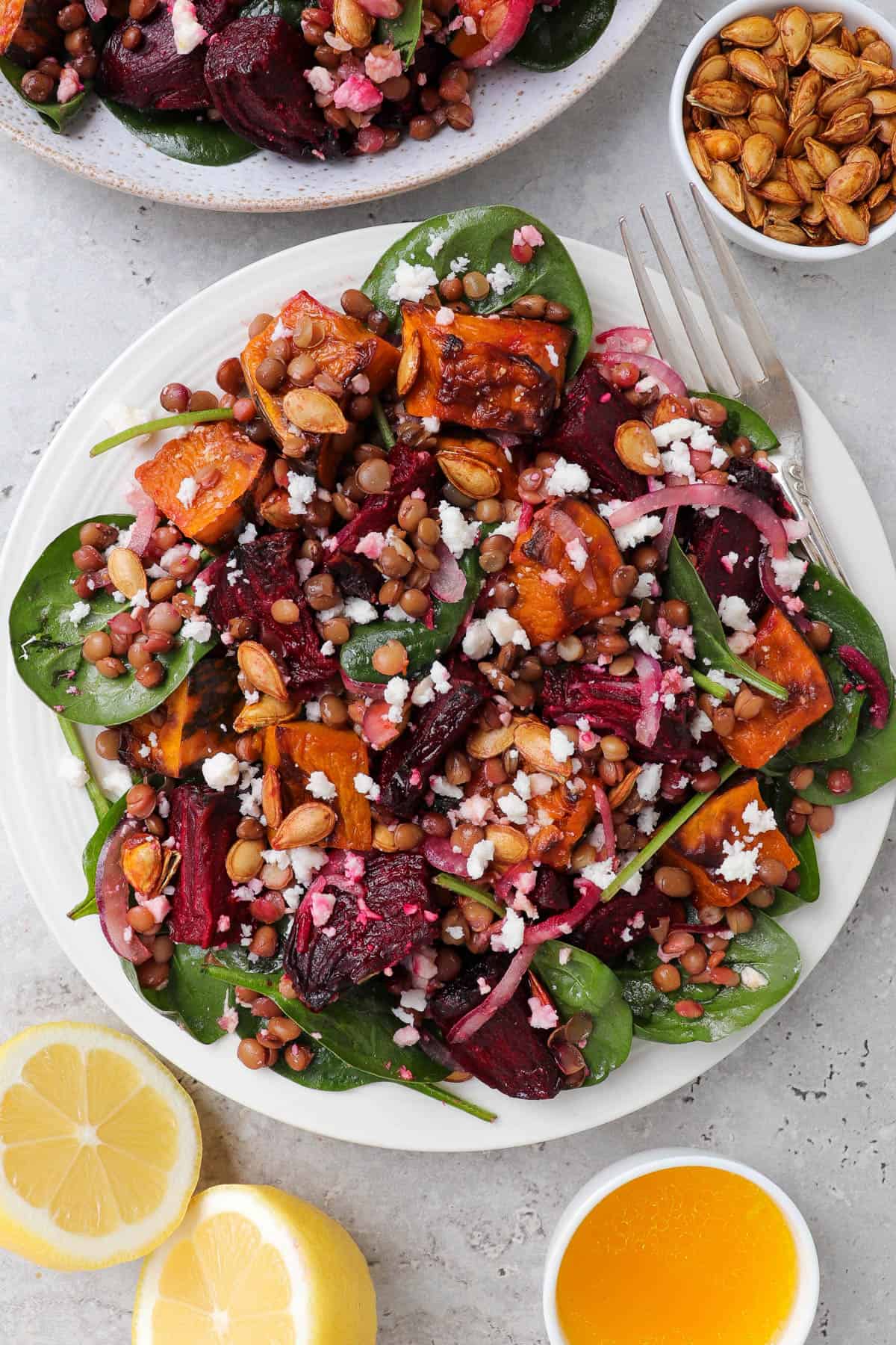 Pumpkin and Beet Salad