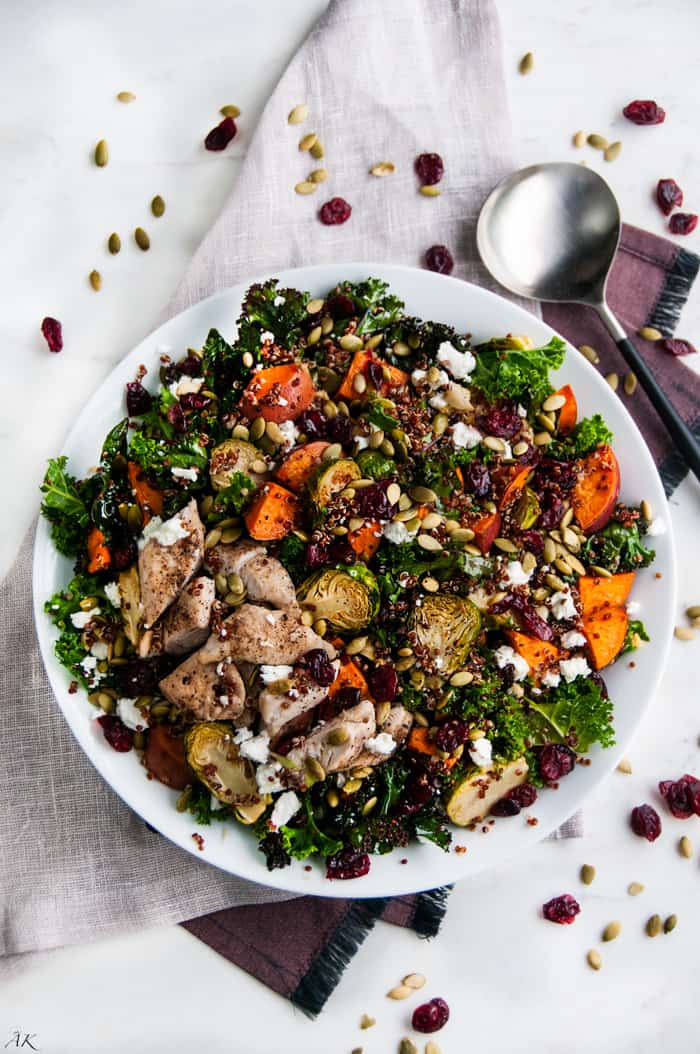 Sweet Potato and Brussels Sprouts Salad