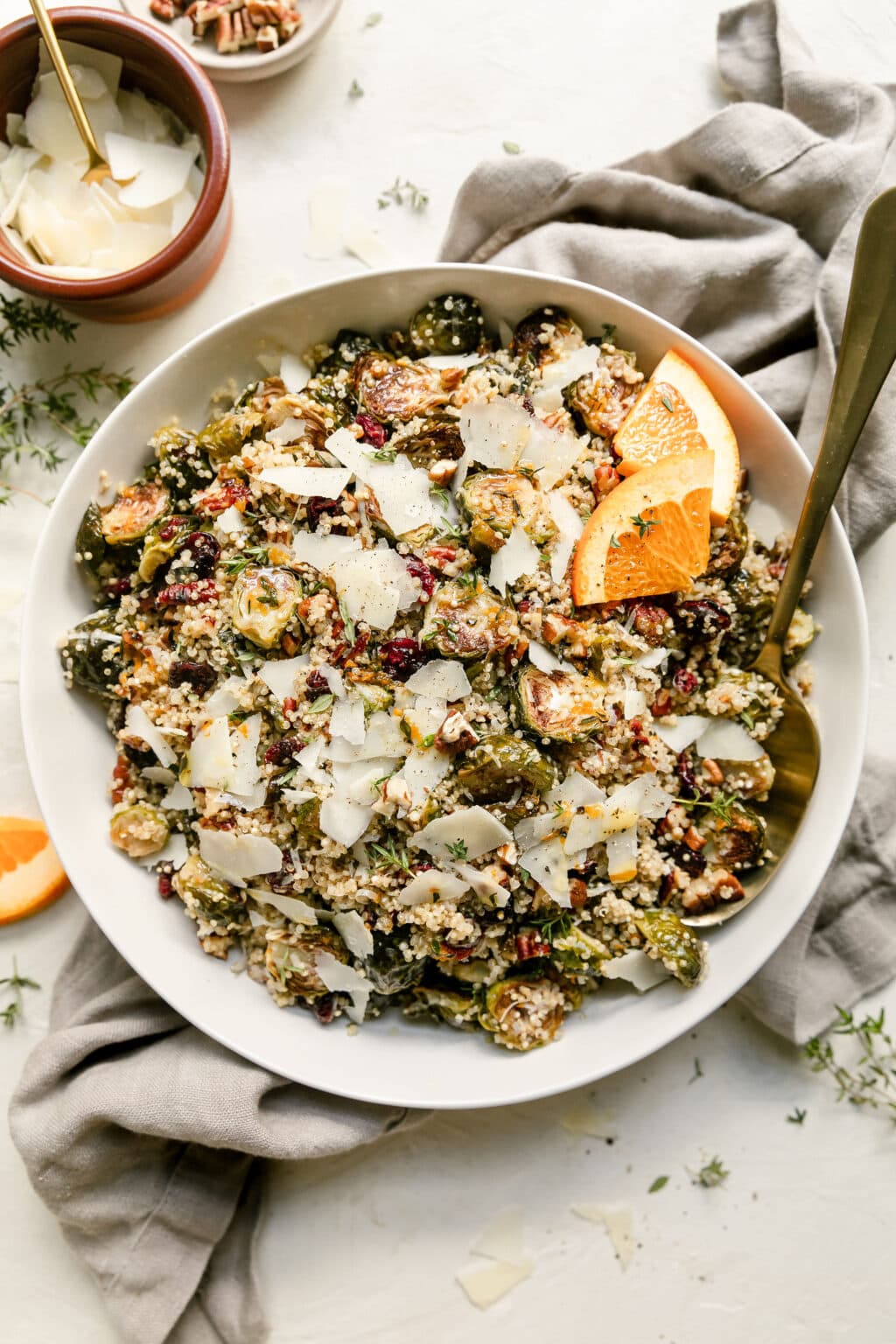 Roasted Brussels Sprout and Quinoa Salad