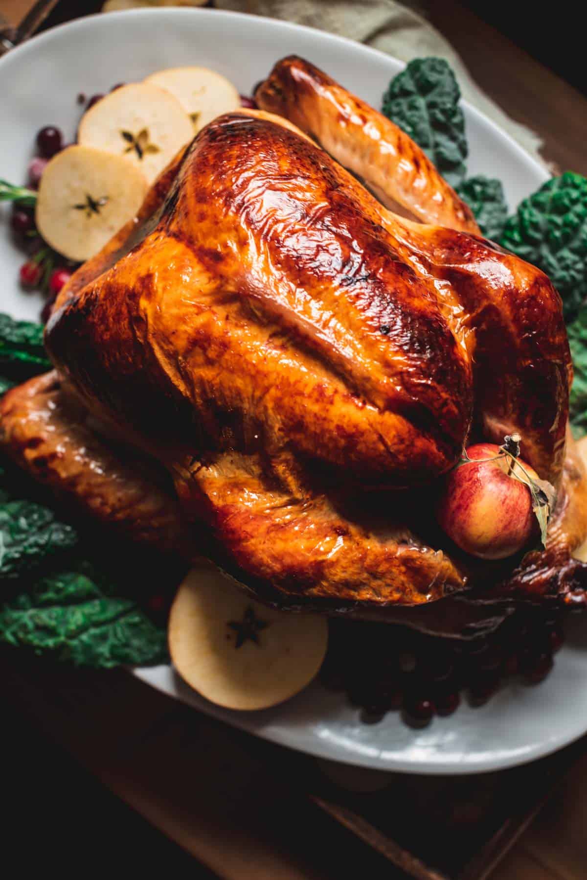 Apple Cider Brined Roast Turkey